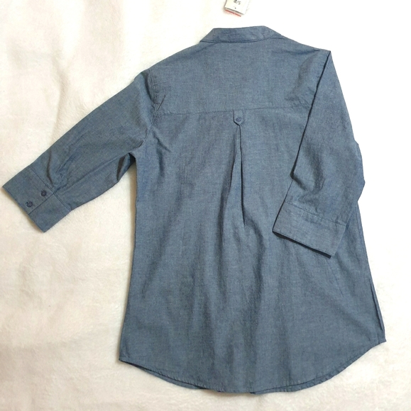 Denim Tunic Blouse - Picture 3 of 4